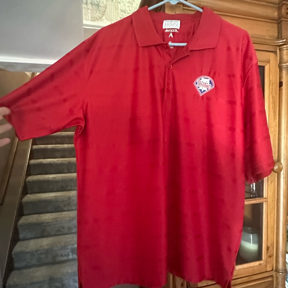 XL PHILLIES Red Men's Polo Shirt. MUST BE BUNDLED